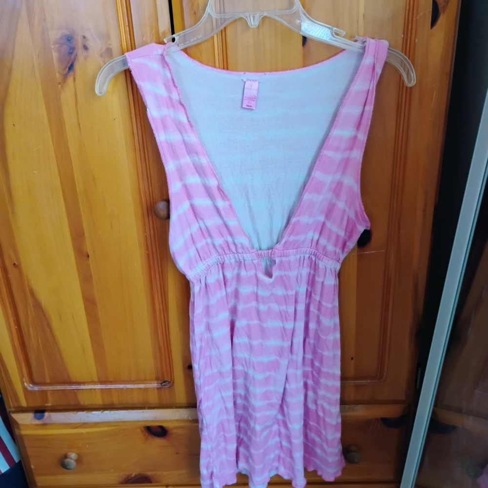 Victoria's Secret Pink and White Midi Dress